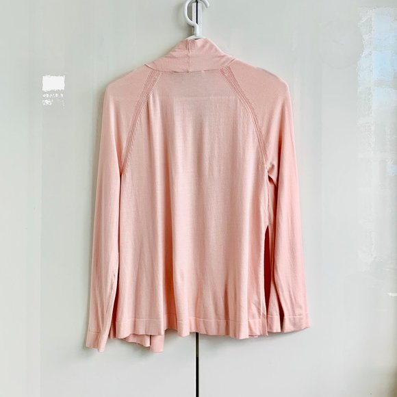 LOFT Women's Open Front Long Sleeve Casual Blazer Jacket Pink Size Small - Picture 4 of 5